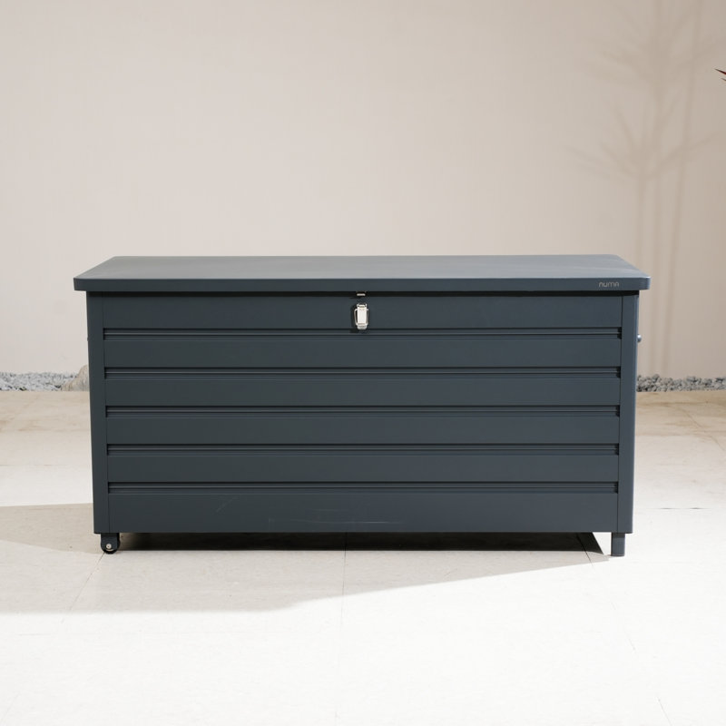 Boîte de rangement verrouillable avec roues Asena, Gris