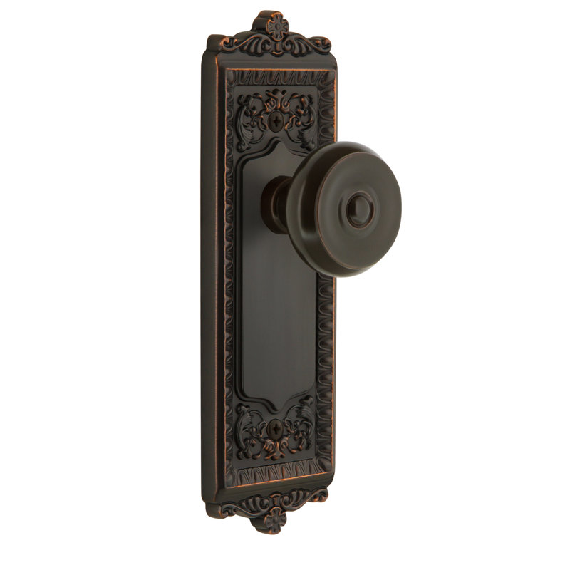 Assiette double avec bouton Grandeur Windsor, Bronze intemporel
