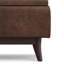 Repose-pieds capitonné rectangulaire Mid-Century avec plateau Owen-2119259916