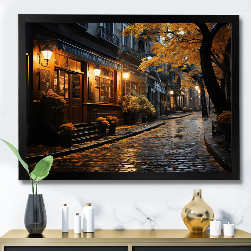 France Charming Montmartre - France Canvas Prints, Cadre simple noir, H 30 po x l 40 po x P 1,5 po