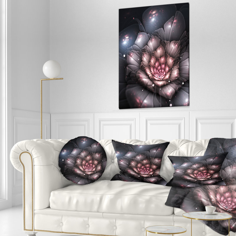 Coussin lombaire floral fractal
