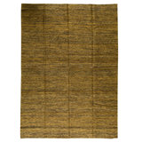 Flatweave Cotton Area Rug in Olive
