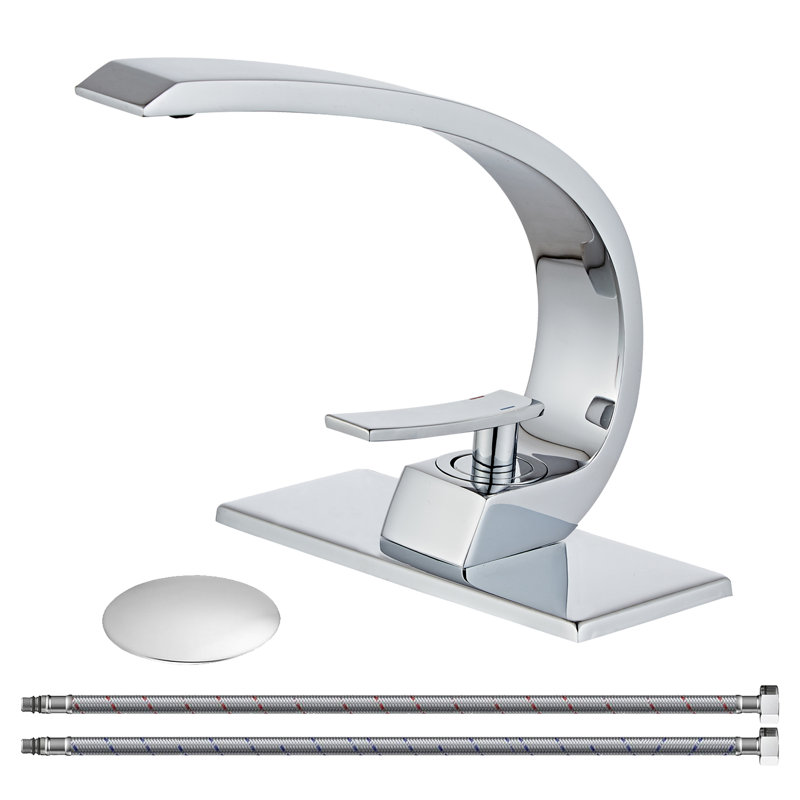 Single Hole Faucet Single-handle Bathroom Faucet, Chrome