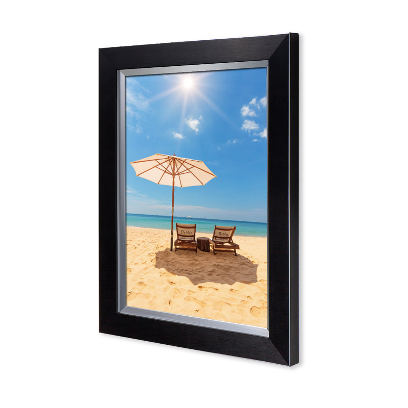 Romance sur la plage, œuvre d'art personnalisée avec noms et date, cadeaux personnalisés, H 18 po x l 12 po x P 1,5 po