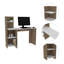 Bureau d'écriture Pine à 4 tablettes