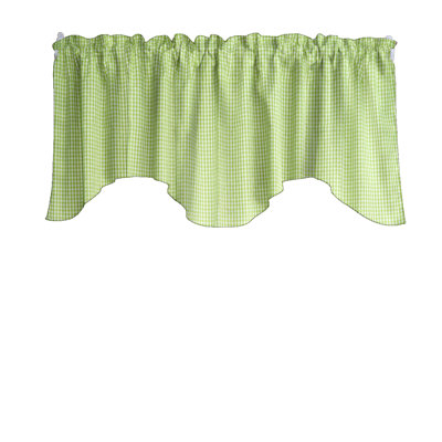 Cantonnière festonnée à motif damier 1/8 po Gingham