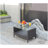 Outdoor patio Furniture  Coffee Table with clear tempered glass