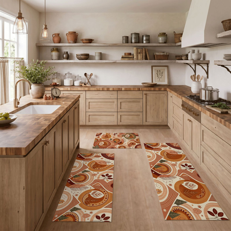 Tapis de cuisine lavables antidérapants Autumn Leaves