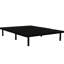 Structure de lit simple en métal noir, plateforme rembourrée avec un look moderne, style minimaliste, rangement sous le lit, support, pour les dortoirs, installation pour le stress et acier, grand espace de sommeil confortable,-1754874697