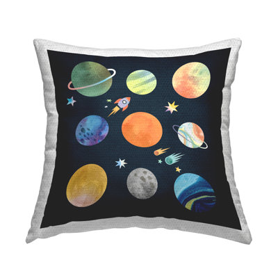 Abstract Outdoor Throw Pillow