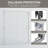 56-60 In. W X 72 In. H Double Sliding Shower Door, Semi-Frameless Bypass Bathroom Sliding Door With 1/4" (6Mm) Tempered Glass For Walk-In Shower, GF-24D03-60BNX, Shower Door