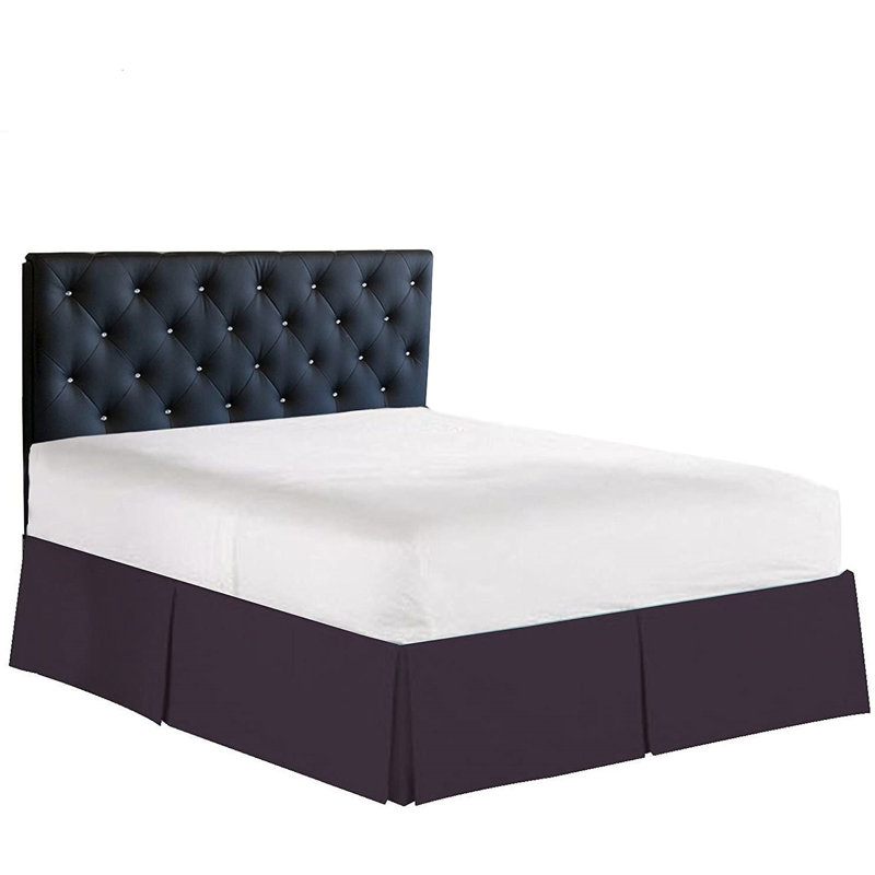 Ruffled Bed Skirt, King, Purple