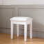 Tabouret de coiffeuse élégant avec coussin moelleux et pieds en bois massif durable, parfait pour les zones de maquillage et de dressage