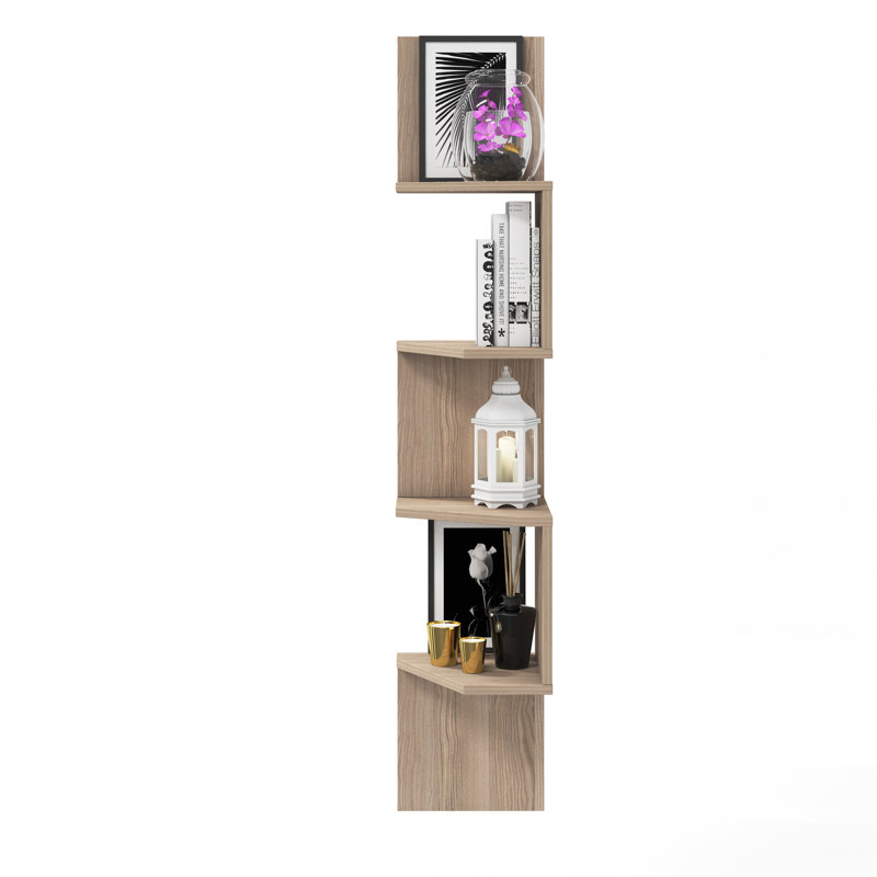Aaronn 4 Tier Floating Shelf, Cordoba