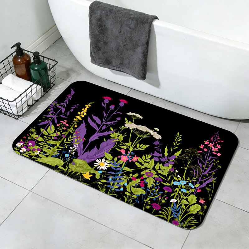 Tapis antidérapant antidérapant lavable à la machine, Rectangle - L 24 po x l 16 po