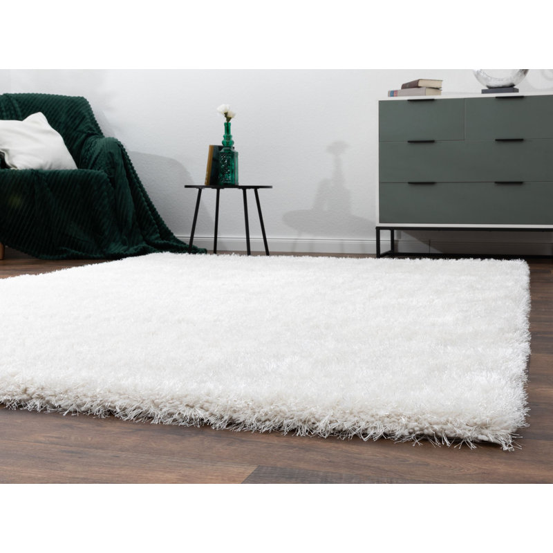 Leina Solid Colour Shag Area Rug, Rectangle 200 x 290cm