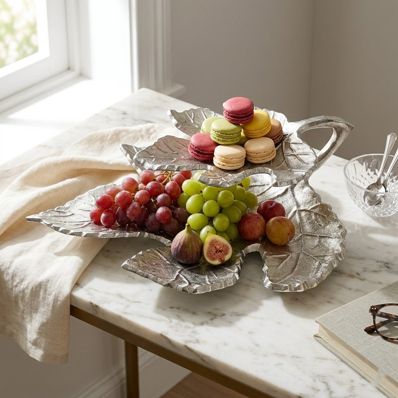 Plateau en aluminium, Argent