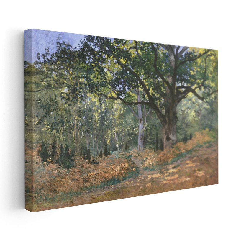 The Bodmer Oak, Fontainebleau Forest, 1865 - reproduction d'art sur toile, H 12 po x l 18 po