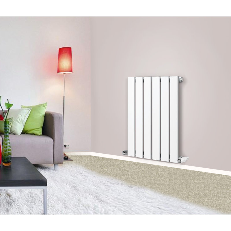 Shonnard Vertical Single Flat Panel Radiator, Gloss White, 60cm H x 40.8cm W