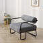 Fauteuil de salon en fer, gris-1067137549