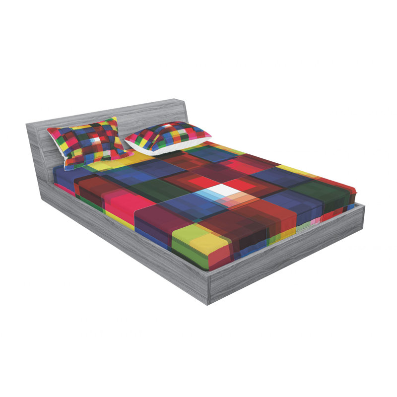 Ensemble de draps en demi-teinte, Ensemble de draps pour lit double avec un drap-hou