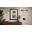 Three Birds Ascending Mid-Century - Framed Print-1185402608-1185402620