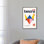 «Tsuri Origami Geometric», reproduction d'art sur toile encadrée