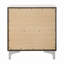 Table de chevet moderne avec 2 tiroirs, pieds en métal et finition blanche pour un rangement élégant dans la chambre à coucher