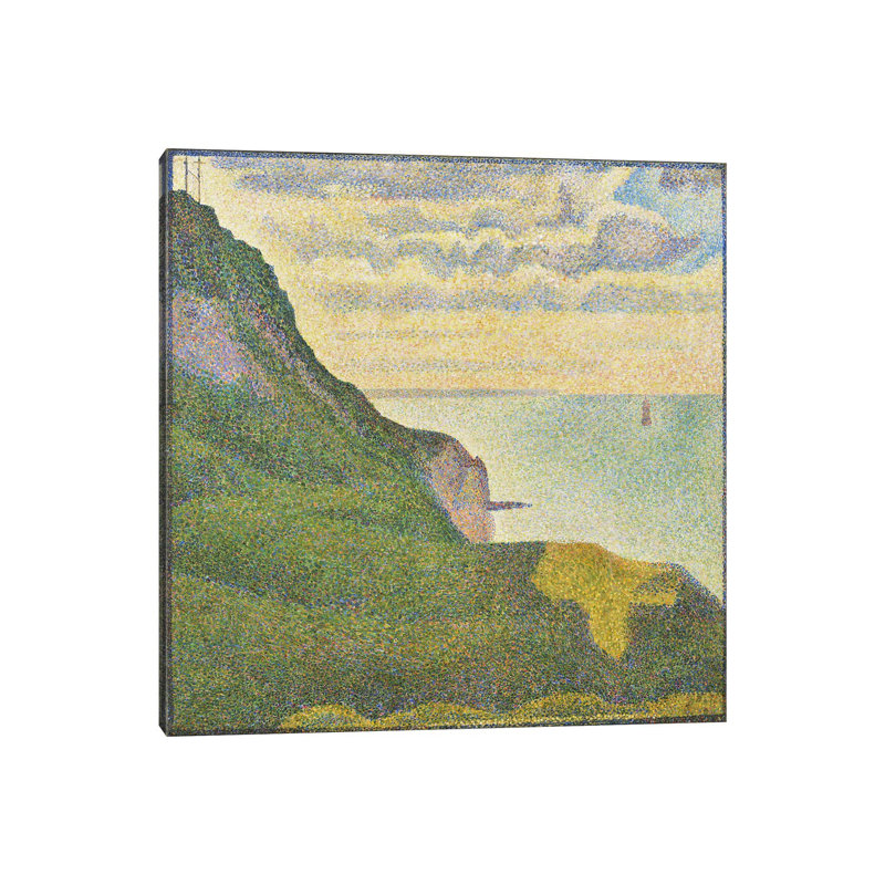 Seascape At Port-en-Bessin (Normandy) by Georges Seurat - Wrapped Canvas Painting, 30.48 cm H x 30.48 cm W