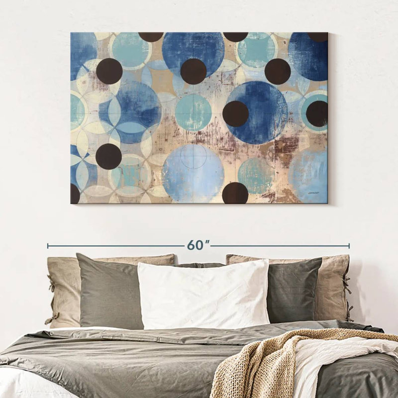 Avery Blue Dots, 34" H x 51" W