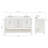 ARIEL Moille 54" Double Sink Bathroom Vanity in White, with 1.5 Carrara White Quartz Top, Rectangle Sink-293495739-321916656