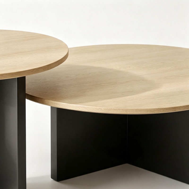 Engelhardt, H 14,96 po x l 27,55 po x P 27,55 po, Beige / Noir