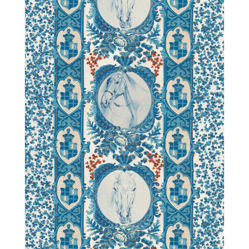 The Derby Wallpaper Roll, Blue