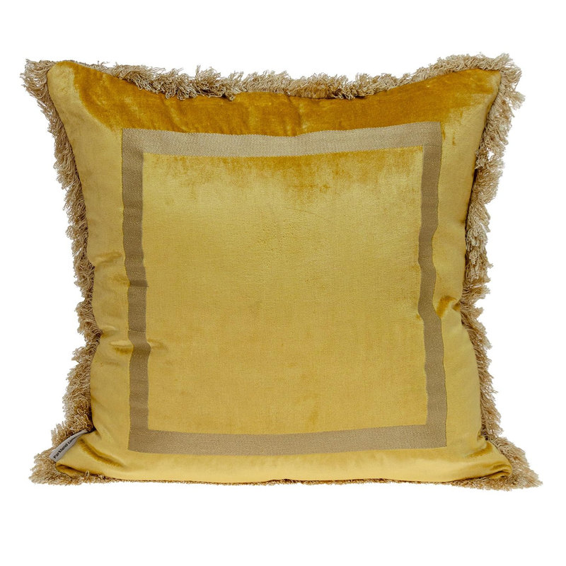 Coussin Boho, Jaune