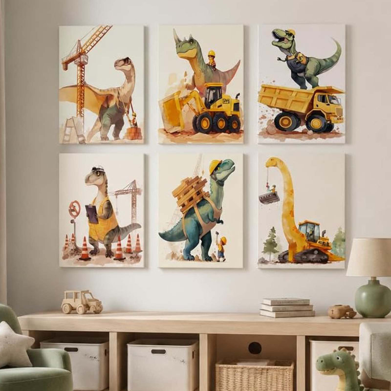 6 Piece Wrapped Canvas Print, 25cm H x 20cm W