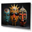 Masques colorés d'Afrique sur toile-147165397-147165402