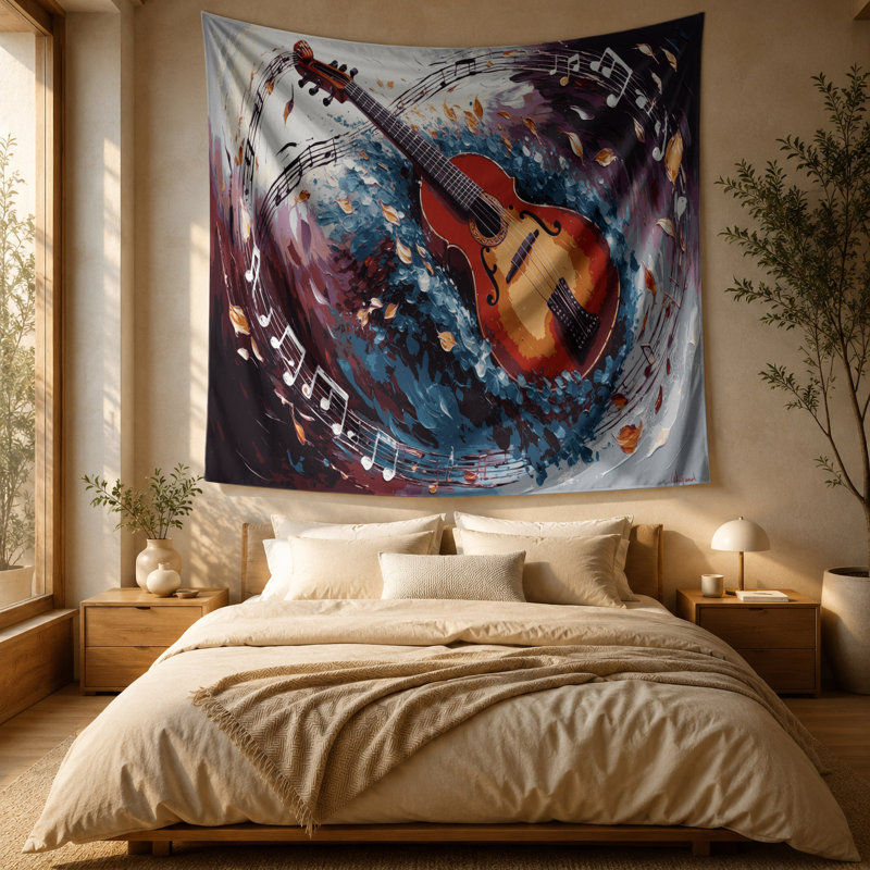 Tapisserie murale «Music Balalaika», 51" x 60"