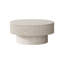 Table basse 31,5 po ronde avec rangement Table d'appoint moderne en placage de bois massif pour salon, chambre à coucher, appartement ou bureau