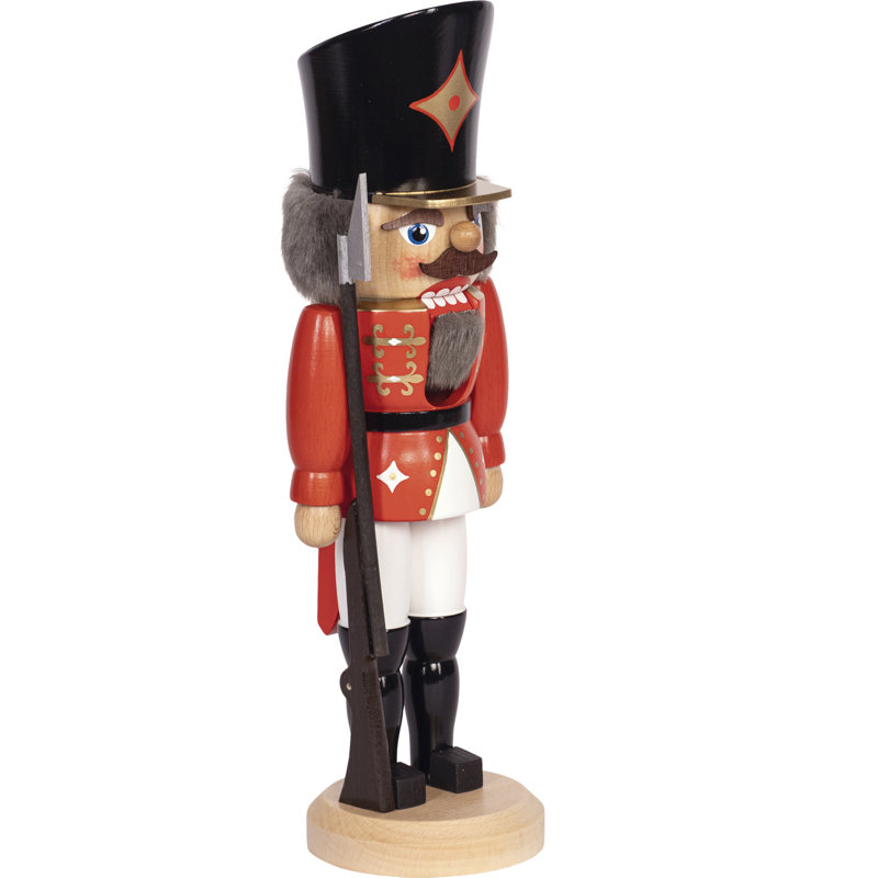 Soldier Nutcracker, 36cm H x 11cm W x 11cm D, Red/White