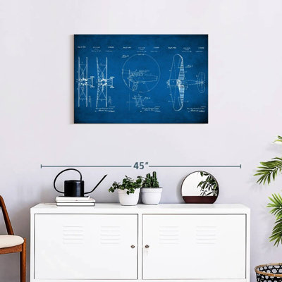 Impression de plans d'aviation, impression sur toile