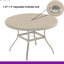 Ensemble repas d'extérieur 52,9 po avec ensemble de patio en métal empilable 7 pièces avec trou de parasol réglable?-1356816882-1356816883