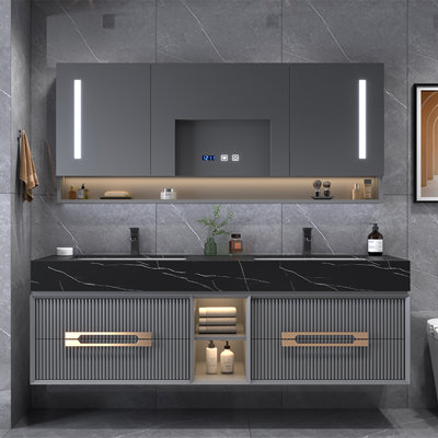 Armoire de salle de bain moderne, simple et luxueuse
