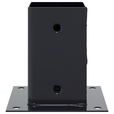 Post Bases Square 4 Pcs 91X91 Mm Powder-Coated Steel