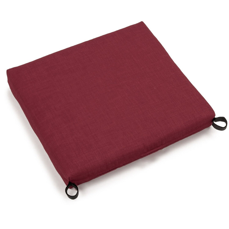 Coussin de siège d'extérieur de couleur unie, Merlot
