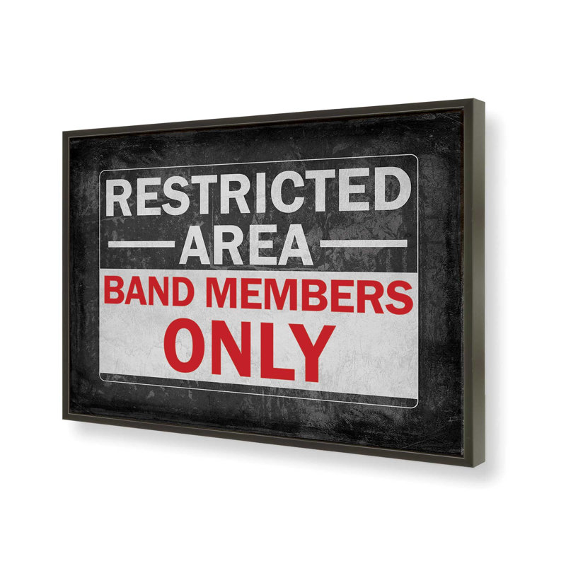 Reproduction d'art «Band qu'avec les membres» par Masey St. Studios, Noir, L 24 po x H 18 po, Impression encadrée