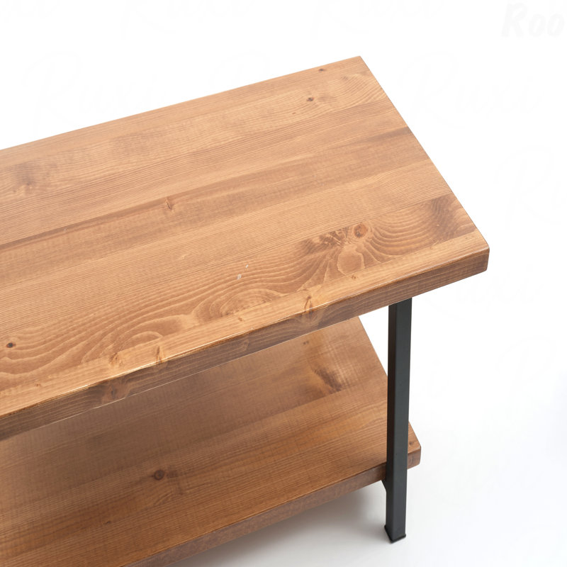 Table basse rustique en bois massif 39 po Store London