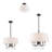 Barbora 6 - Light Dimmable Drum Chandelier-1646878993-1646878992