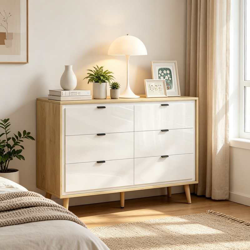 110 cm W Chest of 6 Drawers