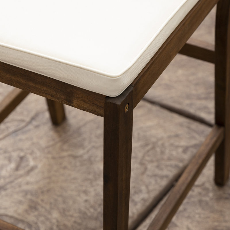 Fitzrovia Upholstered Counter Stool, Dark Brown