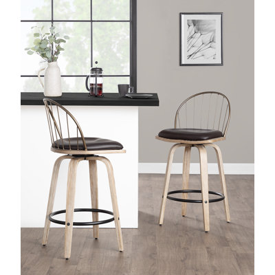 Lakyia Upholstered Counter Stool